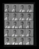 Porträtt, polyfoto. Göte Eriksson, Yllesta. Kolbäck.  Ur Gustaf Åhmans samling.