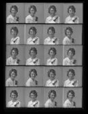 Porträtt, konfirmation. Gunilla Broström, 
Box 1011, Hallstahammar. Ur Gustaf Åhmans samling.