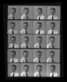 Porträtt, polyfoto. Konfirmation. 
Elof Ulfves, Äggsjögatan 18, Kolbäck. Ur Gustaf Åhmans samling.