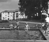 Lekplats och bad i Baronbackarna, 1960-tal