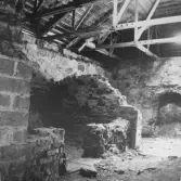 Inne i Kägleholms slottsruin, 1960-tal