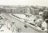 Rörlägning vid Längbro torg, 1960-tal