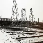 Byggnation av Idrottshuset, 1945