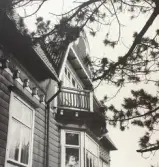Balkong på Lundmarkska huset, 1970-tal