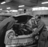 Bilverkstad på Bettorpsskolan, 1960-tal