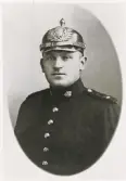 Poliskonstapel (senare kriminalkonstapel) John Cederbring, Växjö, under sin tid vid Stockholmspolisen, ca 1915.