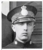 Poliskonstapel Eric Hasselgren 1935.
Utsnitt ur större foto.