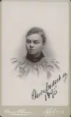 Porträtt av Gerda Cederberg, 1895.