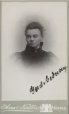 Porträtt av Gerda Cederberg.
