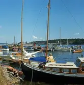 Hamnen mot järnvägsbryggan