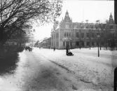 Ruddammsgatan i Gävle. Foto den 5 december 1901.
