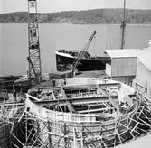 Bygge av silo, Cementa