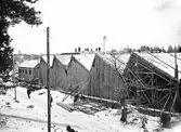 Bygge av Telegrafverkets verkstad