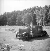 Brandbilen vid Nicksta