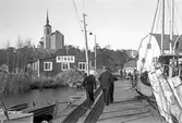 Järnvägsbryggan i hamnen