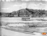 Wårdberget och brädgården i Ljusne