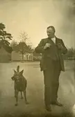 Anton Styrén med hund