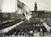 Jubileumsutställningen i Göteborg 1923
Gustaf Adolfs torg, Södra Hamngatan och Stora Hamnkanalen
Invigning av Jubileumsutställningen