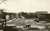 Jubileumsutställningen i Göteborg 1923
Utsikt från Minneshallen över Stora gården med Huvudrestauranten till höger i bild
Historiska utställningen
Minnesfältet