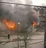 Brandkåren bränner ner Alphyddan