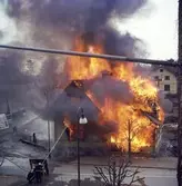 Brandkåren bränner ner Alphyddan