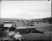 Vy över Älvros by, Härjedalen. 