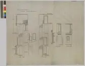 No  Nordiska Museet. Kafeflygeln. Skärningar i spiraltrappan.