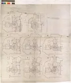 No 65 A Nordiska museet. Ritning till spiraltrappa i absiden