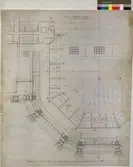 No 133. Nordiska Museet. Plan genom absidens toreller.
