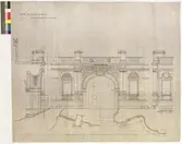 No 149. Nordiska museet. Kupolrummets portal mot vestibulen. ABCDEFGHIK OM SOL OCH RTVOL CR BONIFACIVS EL GODHIÄRTA TK CE BANVNO G O