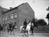 Andra Svea Artilleriregemente, Svartbäcksgatan vid kvarteret Edda, Uppsala 1900 - 1901