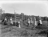 Höbärgning - sommarsemester i Söder Rälta, Leksands socken, Dalarna 1920-talet