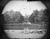 Restaurang Flustret, Fjärdingen, Uppsala från öster, 1870-tal