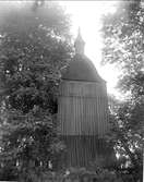 Klockstapeln vid Kungs-Husby kyrka, Kungs-Husby socken, Uppland i augusti 1925