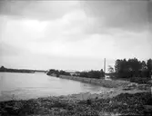 Landskapsvy med Dalälven, Näs bruk, By socken, Dalarna juni 1915