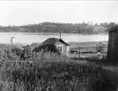 Hönshus vid Kvisthamravikens strand, Frötuna socken, Uppland 1927