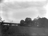 Landskapsvy med Eds kyrka, Uppland 1914