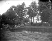 Fyrisån vid Salsta slott, Lena socken, Uppland september 1920