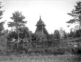 Klockstapeln vid Lagga kyrka, Lagga socken, Uppland 1926