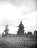 Klockstapeln vid Härnevi kyrka, Härnevi socken, Uppland 1917