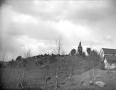 Klockstapeln vid Giresta kyrka, Giresta socken, Uppland 1915