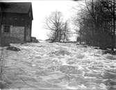 Sävaån i Ransta, Gryta socken, Uppland april 1916