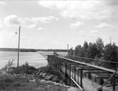 Flottningsränna nära Untraverket, Söderfors socken, Uppland juni 1930