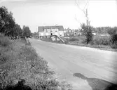 Bro över Olandsån vid Korsbron i Gimo, Skäfthammars socken, Uppland, augusti 1934