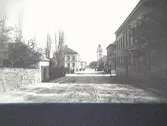 Närmast kameran till höger ses kvarteret Bokbindaren. Bilden tagen mot norr. 1890-tal.
