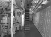 Interiör från fartyg 114 M/S Hjördis Thordén, maskiner.
