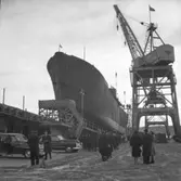 Sjösättning av 123 M/S Monica Smith.