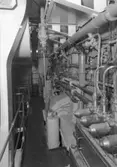 Fartygsinteriör från fartyg 126 M/T Aslaug Torm, maskinrum.