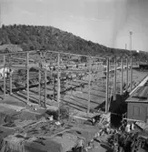 Rörverkstaden under uppbyggnad.