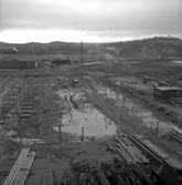 Maskinverkstad under byggnation.